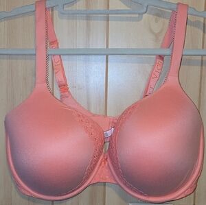 Victoria's Secret Perfect Shape Bra 38DDD Bright Melon Orange Body By Victoria